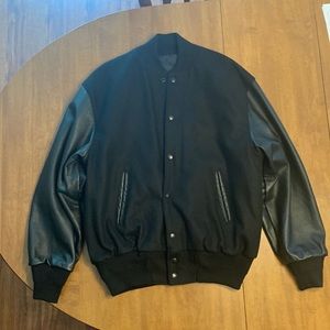 Men’s leather varsity coat